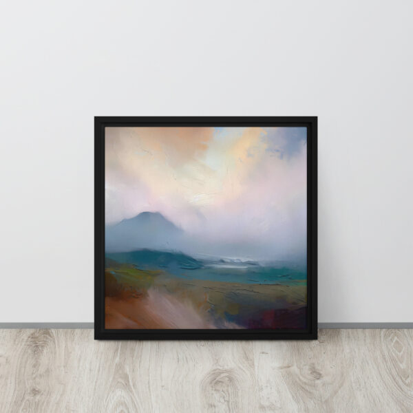 Misty Mountain, Donegal - framed canvas print - Image 4