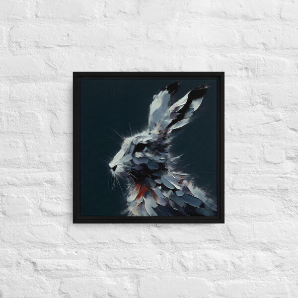 Golden Irish Hare - framed canvas print - Image 4