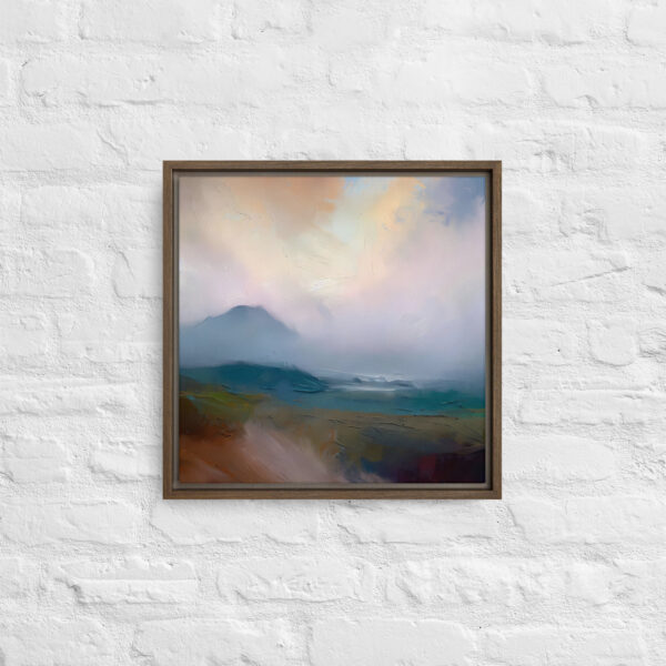 Misty Mountain, Donegal - framed canvas print - Image 3