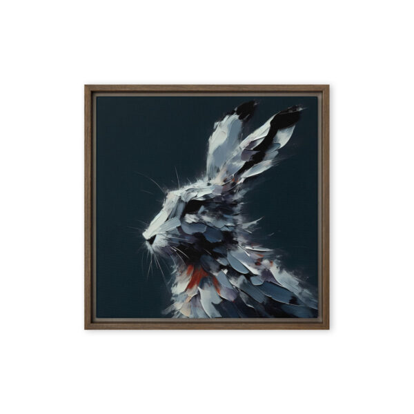 Golden Irish Hare - framed canvas print - Image 6