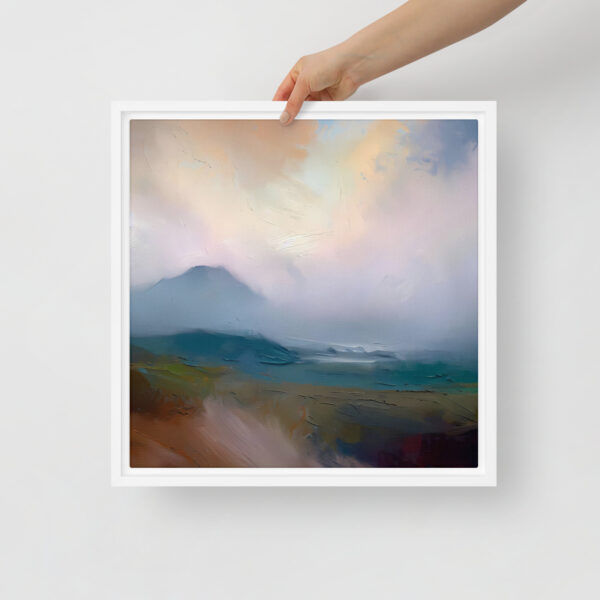 Misty Mountain, Donegal - framed canvas print - Image 2