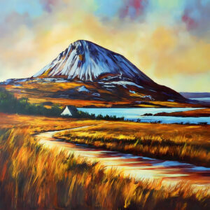 Mount Errigal, Donegal - framed canvas print