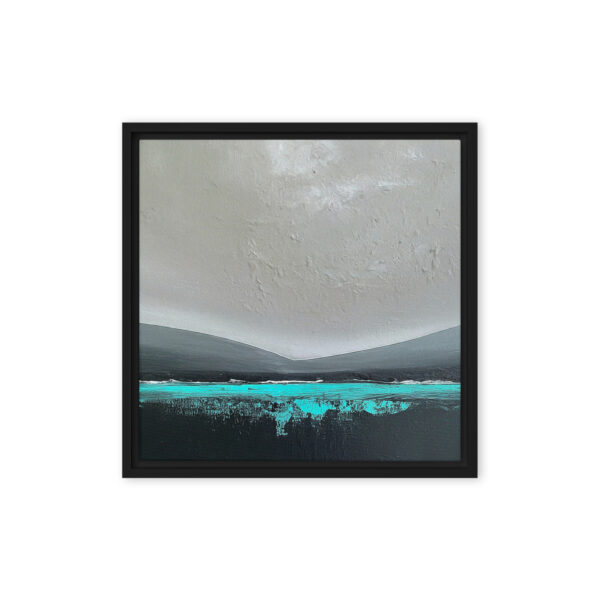 Abstract Landscape Blue - Framed canvas print - Image 5