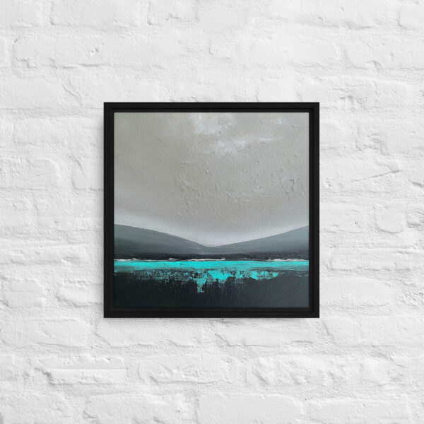 Abstract Landscape Blue - Framed canvas print - Image 3