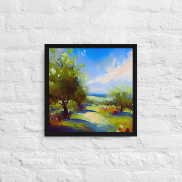 Sunlit Orchard - Framed canvas print - Image 4