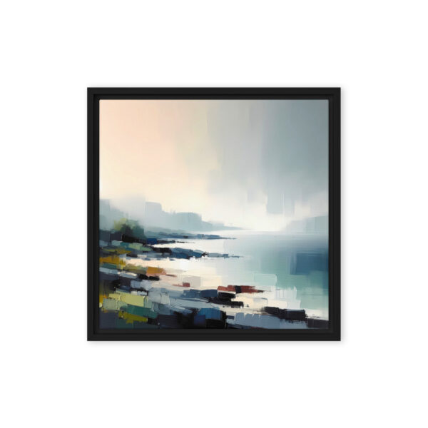 Rocky Shoreline, Drumnacraig, Fanad, Donegal. Framed canvas print - Image 5