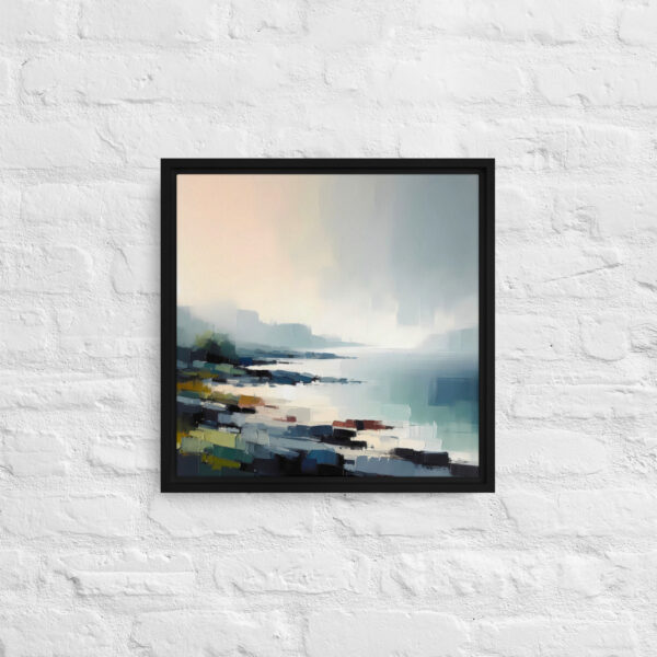 Rocky Shoreline, Drumnacraig, Fanad, Donegal. Framed canvas print - Image 3