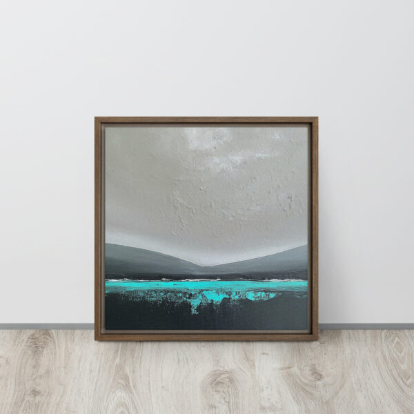 Abstract Landscape Blue - Framed canvas print - Image 4