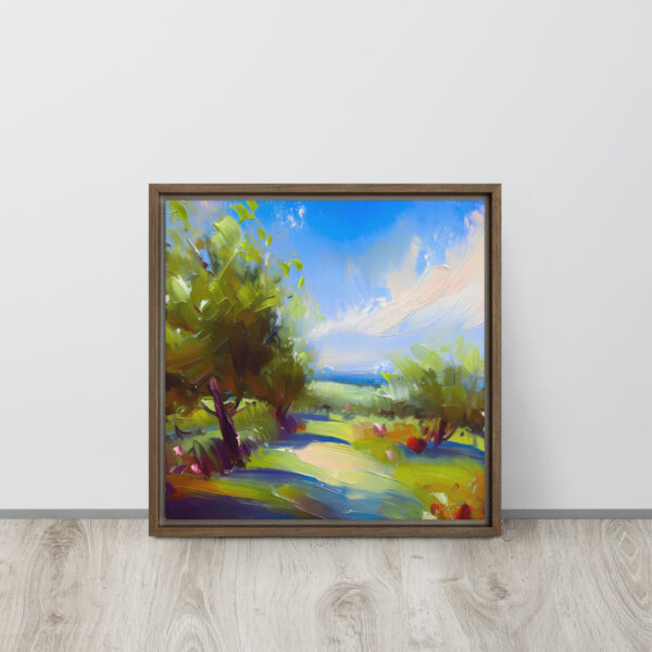 Sunlit Orchard - Framed canvas print - Image 3