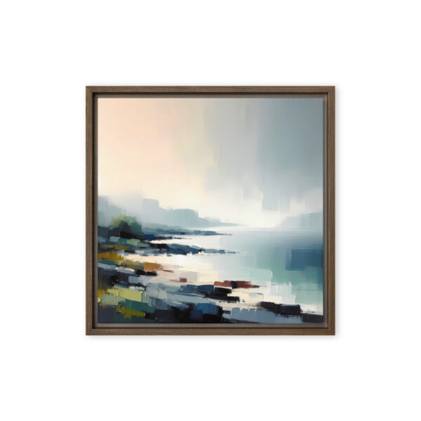 Rocky Shoreline, Drumnacraig, Fanad, Donegal. Framed canvas print - Image 6