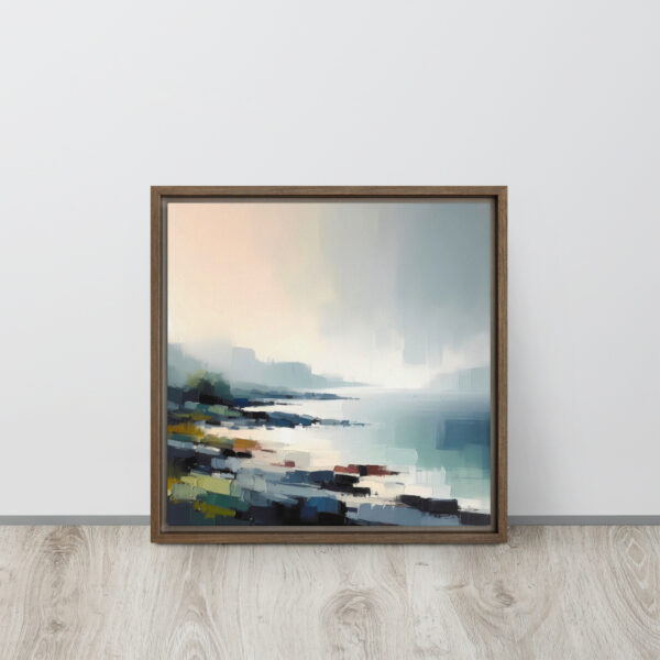 Rocky Shoreline, Drumnacraig, Fanad, Donegal. Framed canvas print - Image 4