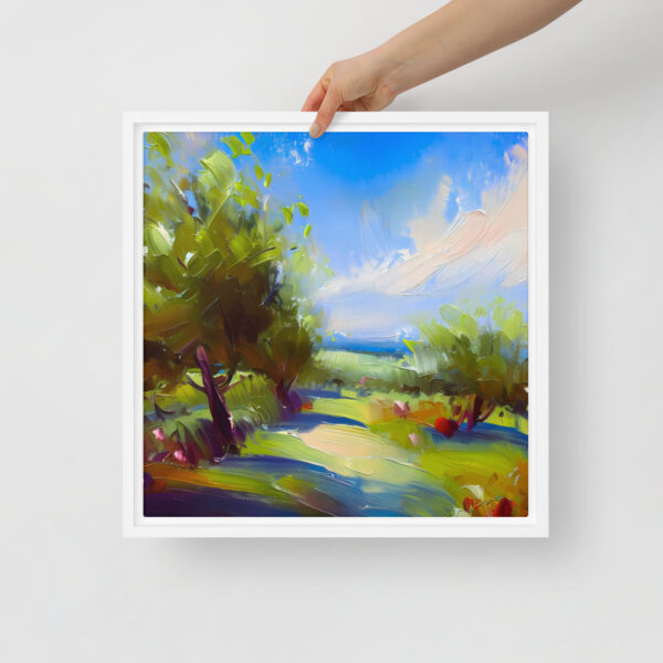 Sunlit Orchard - Framed canvas print - Image 2