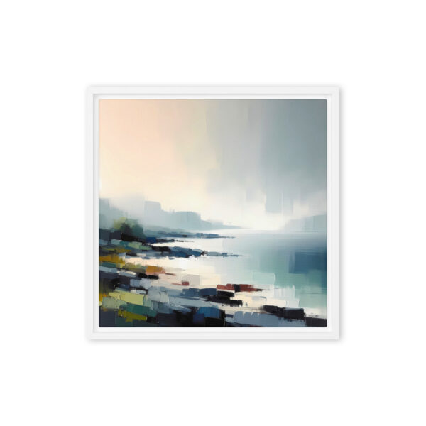 Rocky Shoreline, Drumnacraig, Fanad, Donegal. Framed canvas print - Image 7