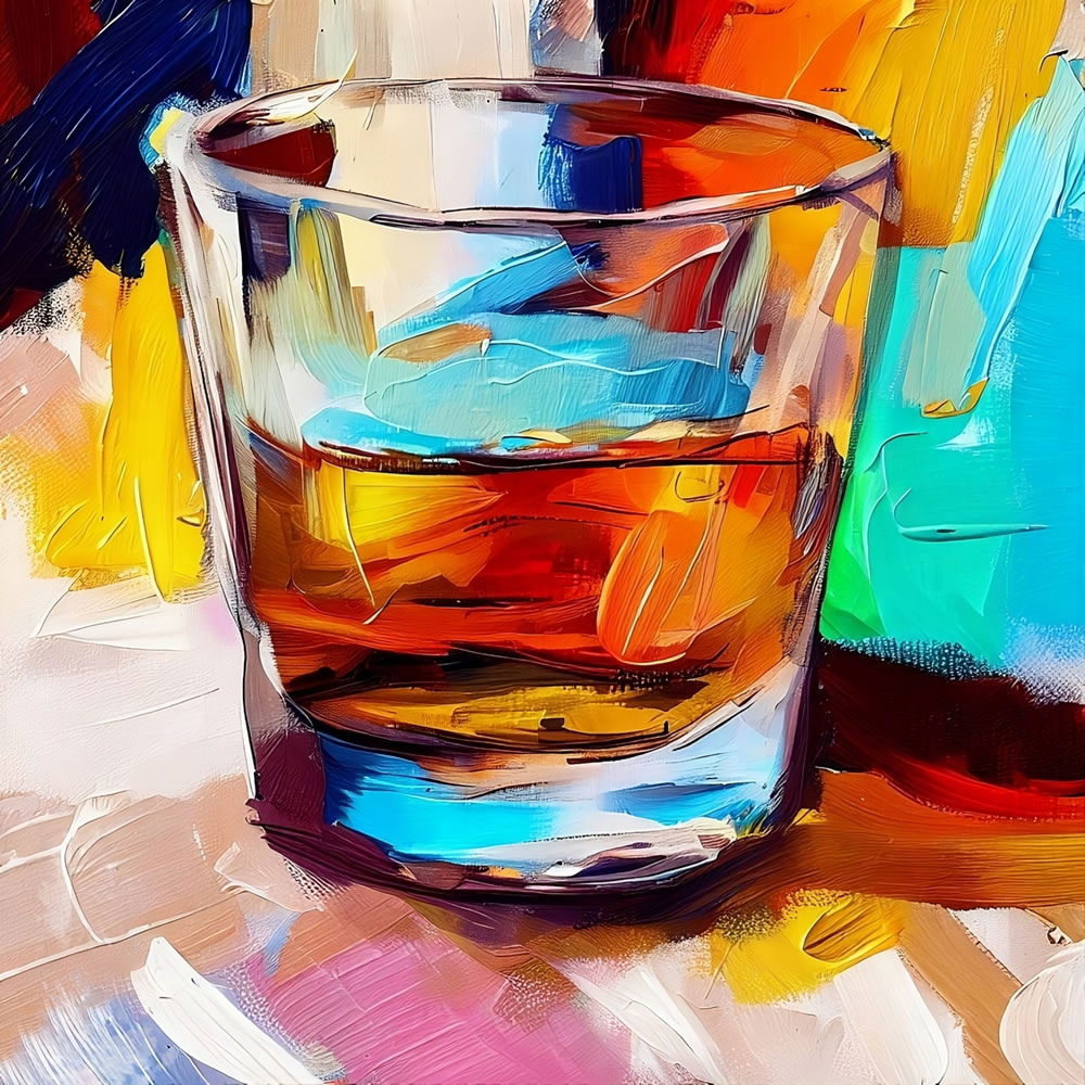 A Wee Dram - framed canvas print