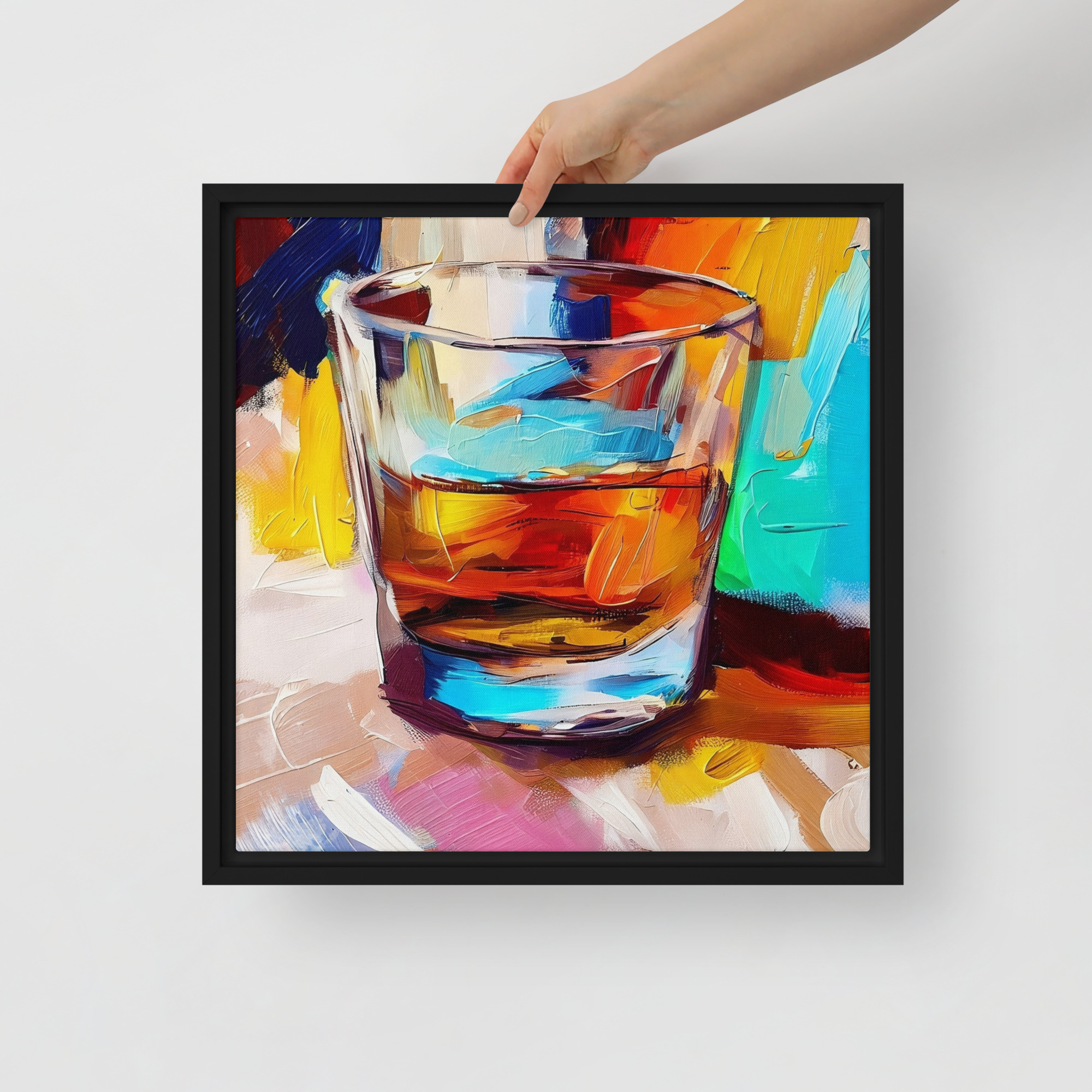 A Wee Dram - framed canvas print - Image 2