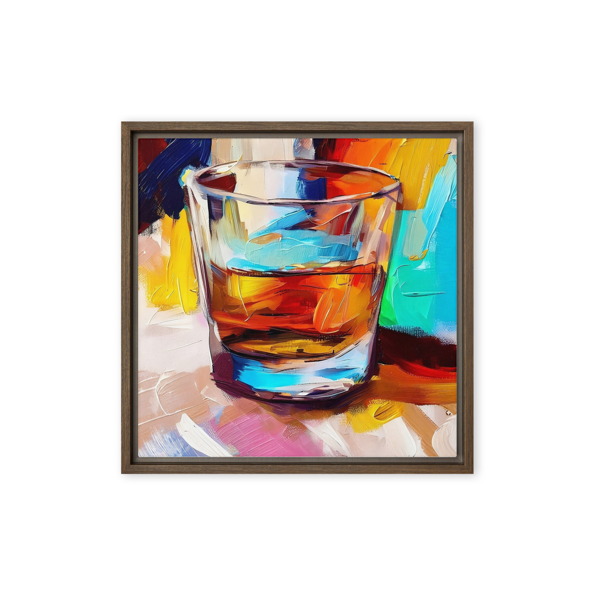 A Wee Dram - framed canvas print - Image 6