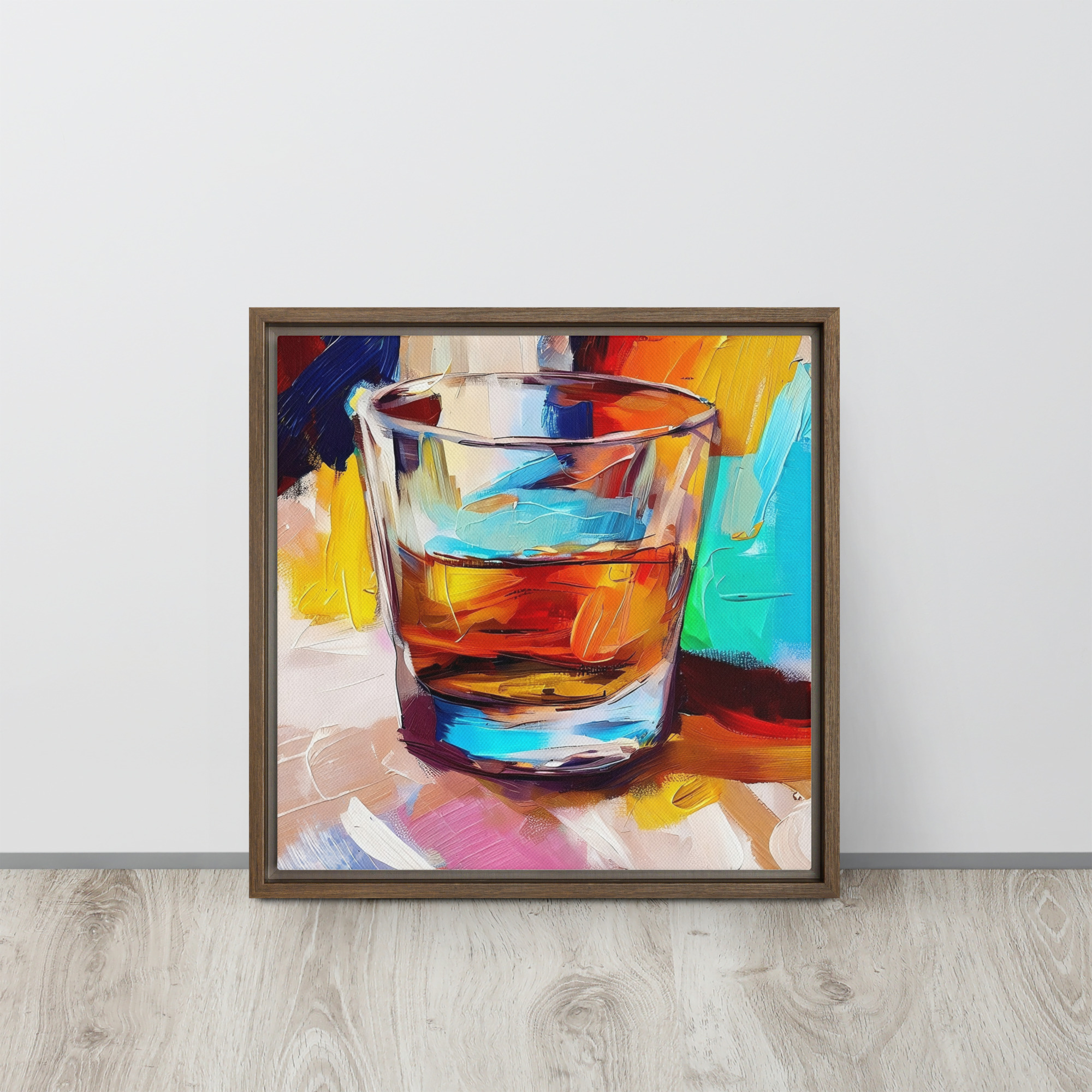 A Wee Dram - framed canvas print - Image 3