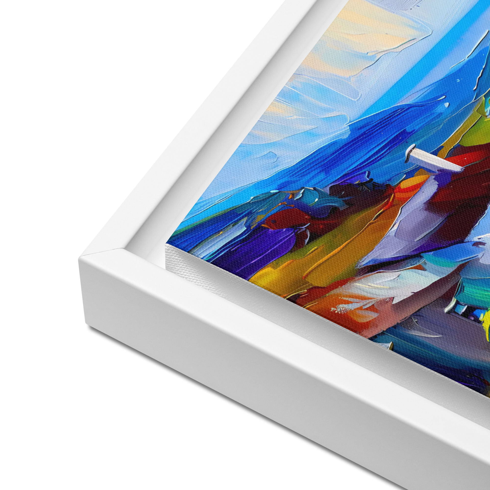 Donegal Cottage Summer Light - Framed canvas - Image 10