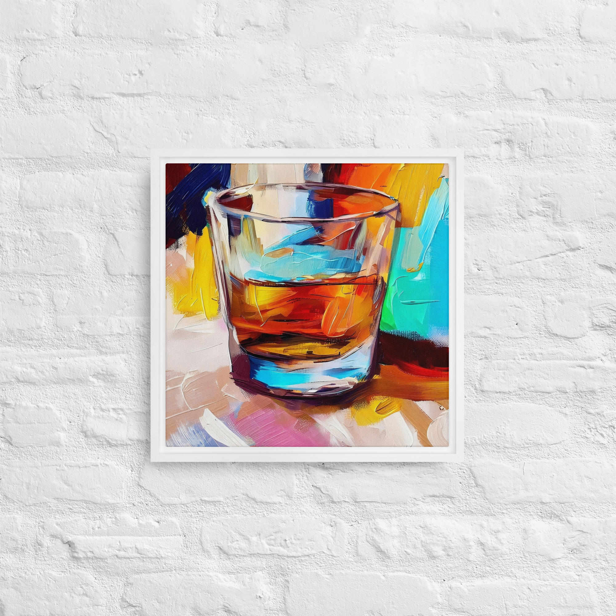 A Wee Dram - framed canvas print - Image 4