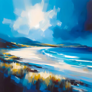 Ballymastocker Beach, Fanad, Donegal - framed canvas