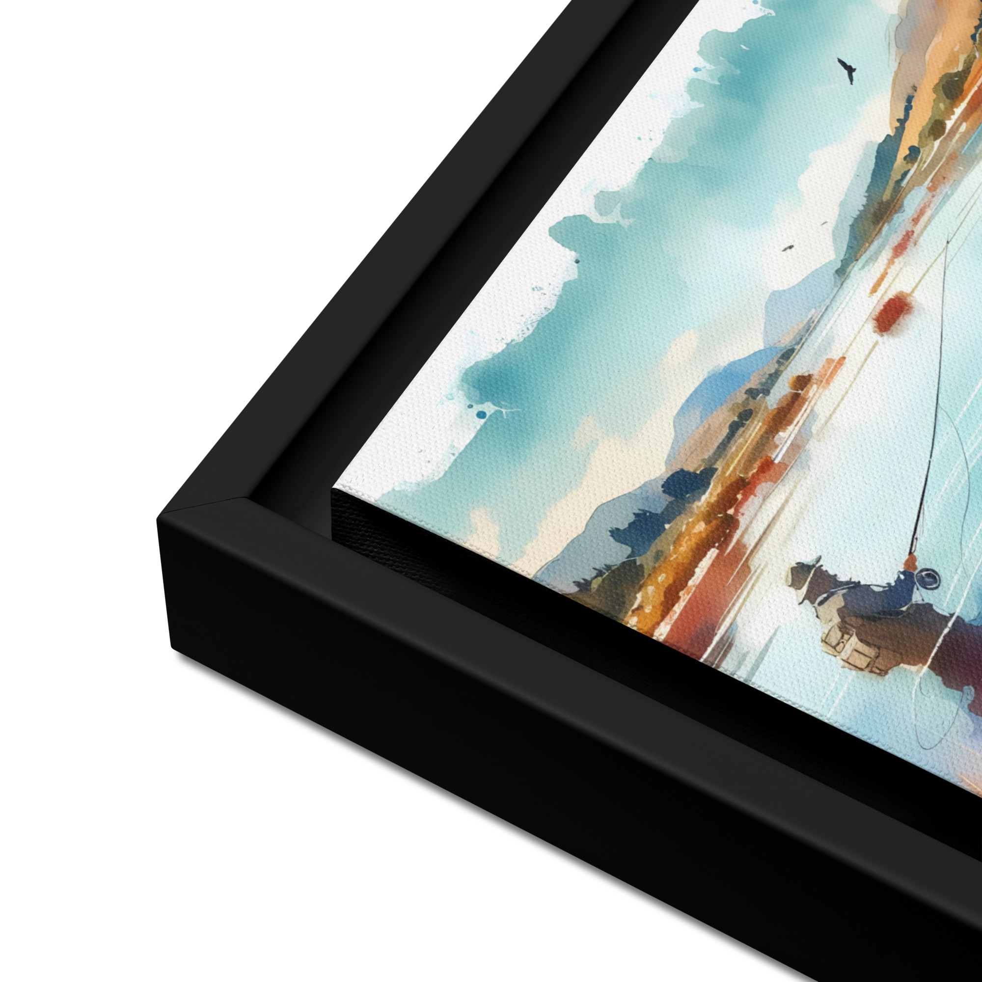 A Day At The Loch - Framed canvas print - Image 8