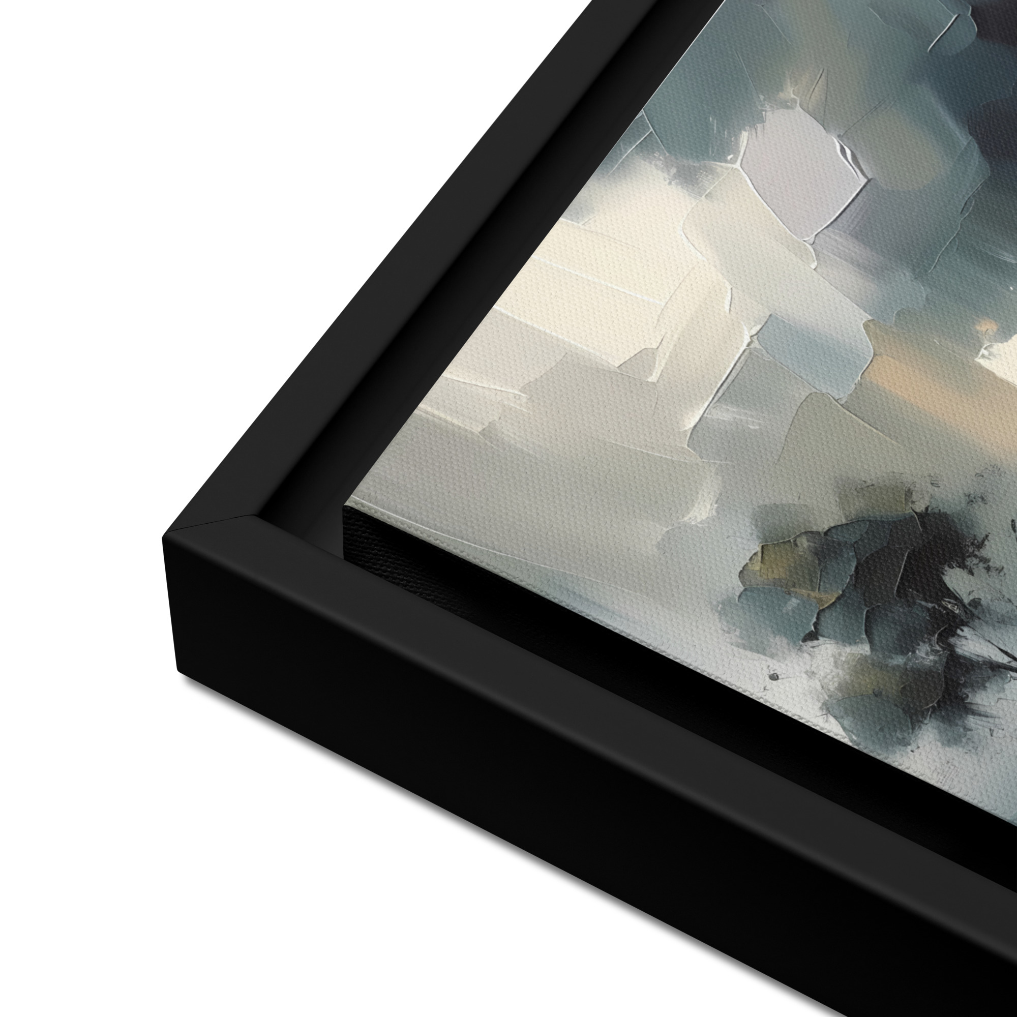 Cottage on the Lough - framed canvas print - Image 8