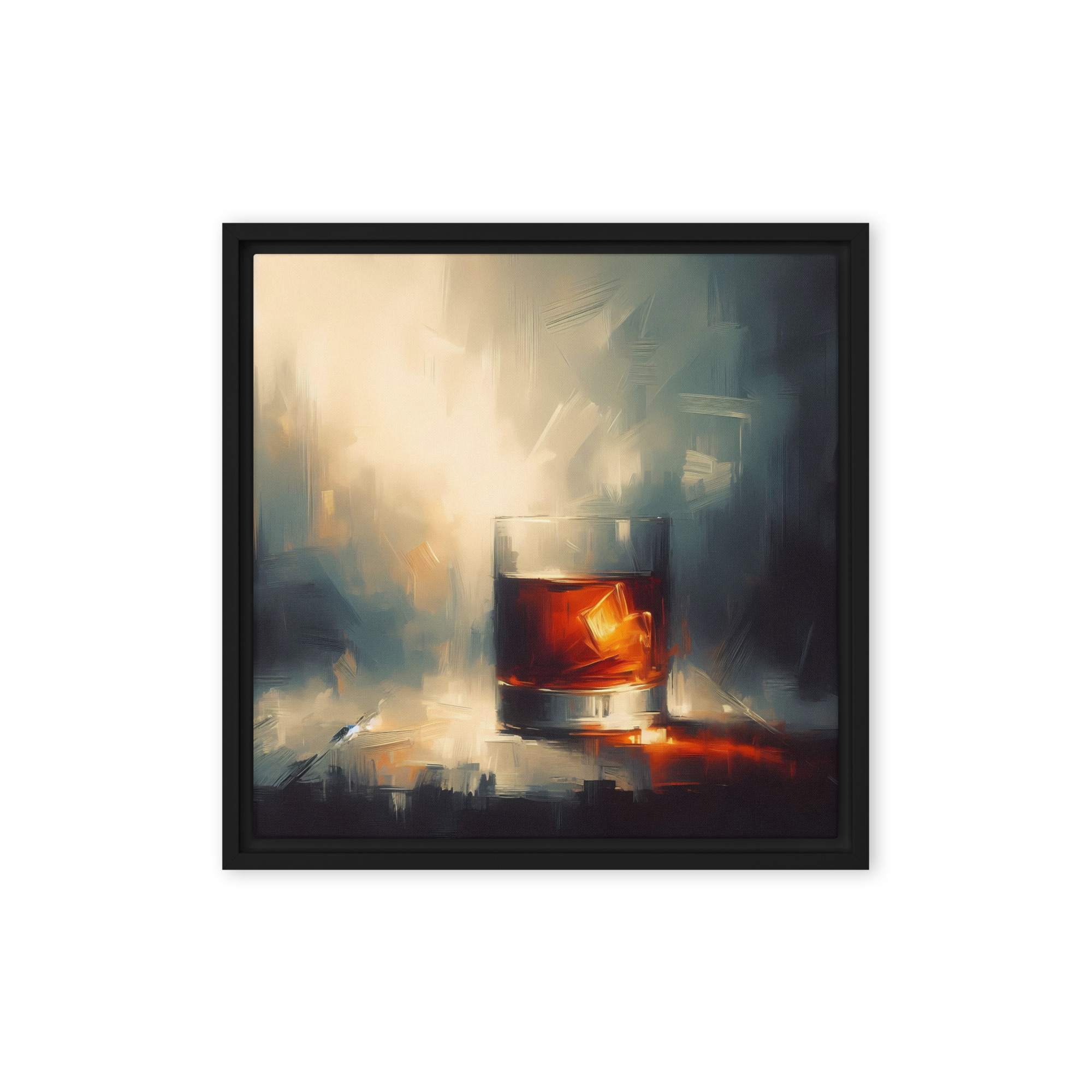 A Glass of Whisky - Framed canvas print - Image 5