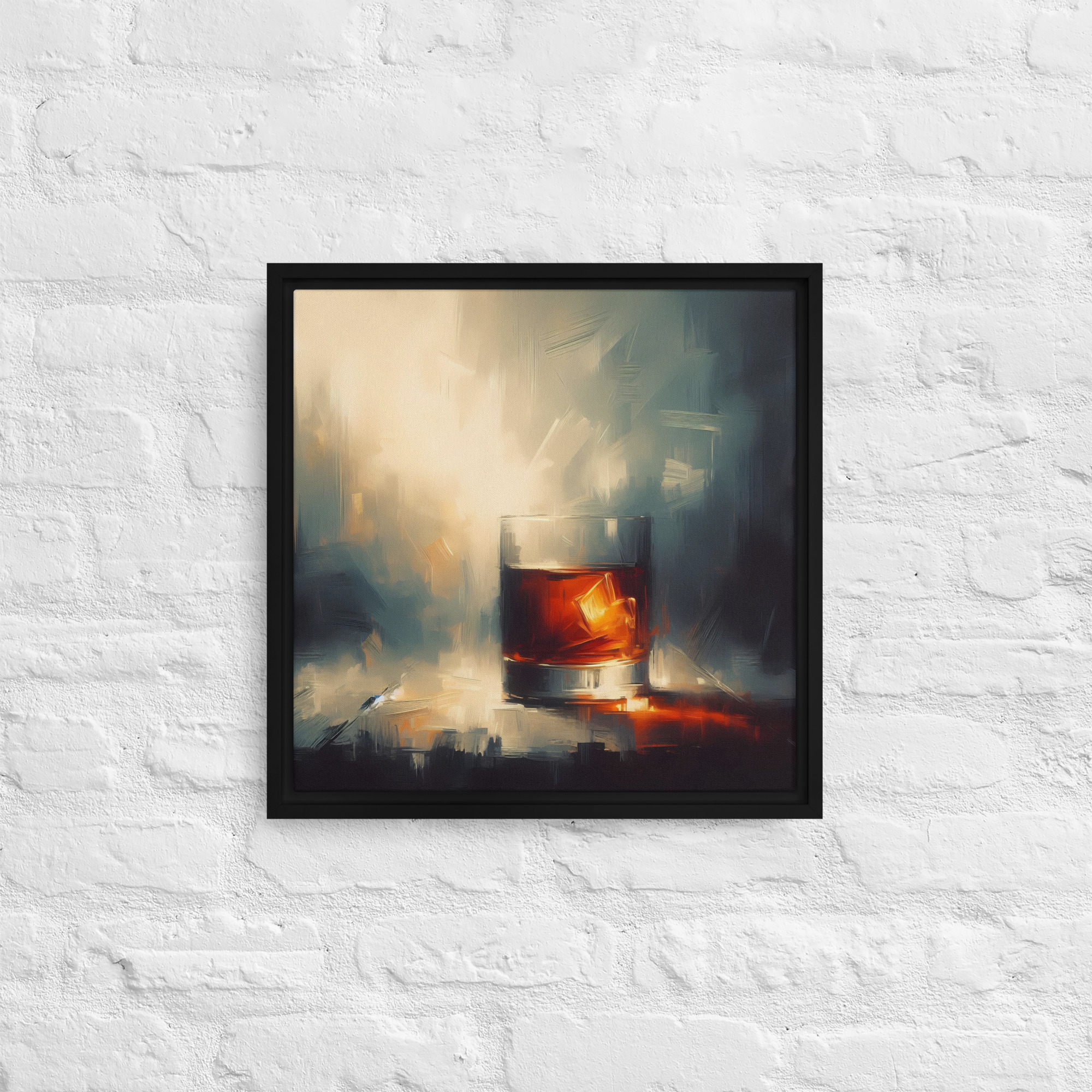 A Glass of Whisky - Framed canvas print - Image 3