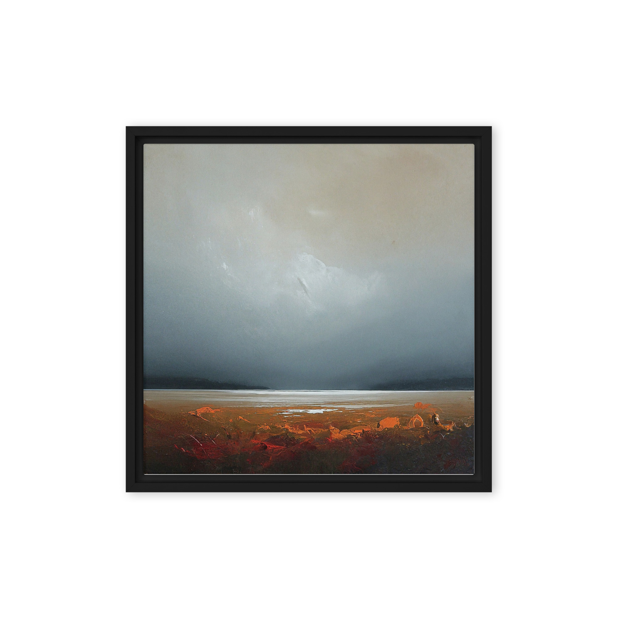 Abstract Landscape Red - Framed canvas print - Image 5