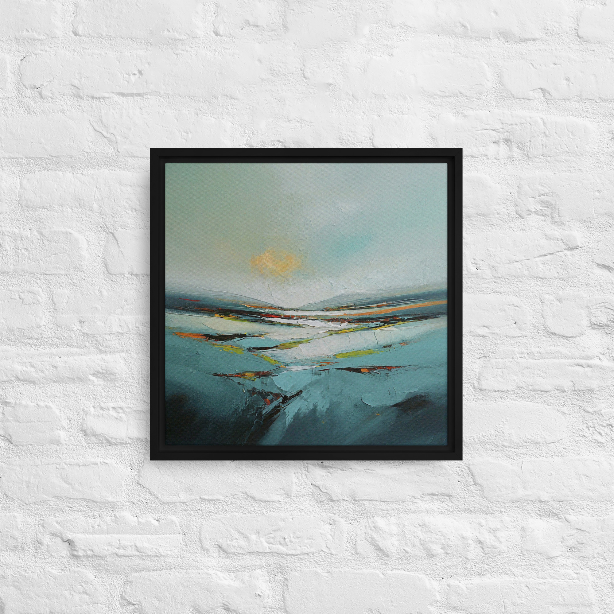Sunrise and Mist - Framed canvas print - Image 3