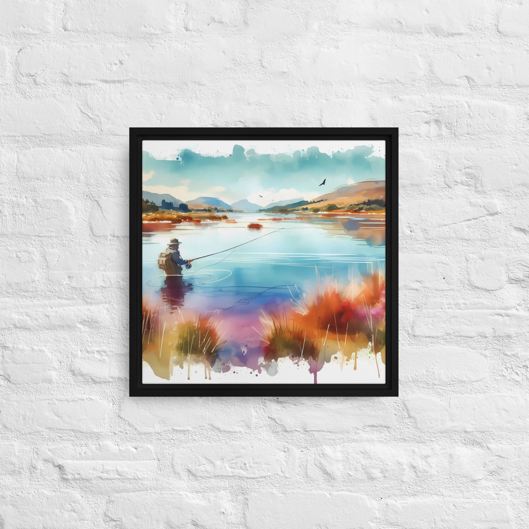 A Day At The Loch - Framed canvas print - Image 3