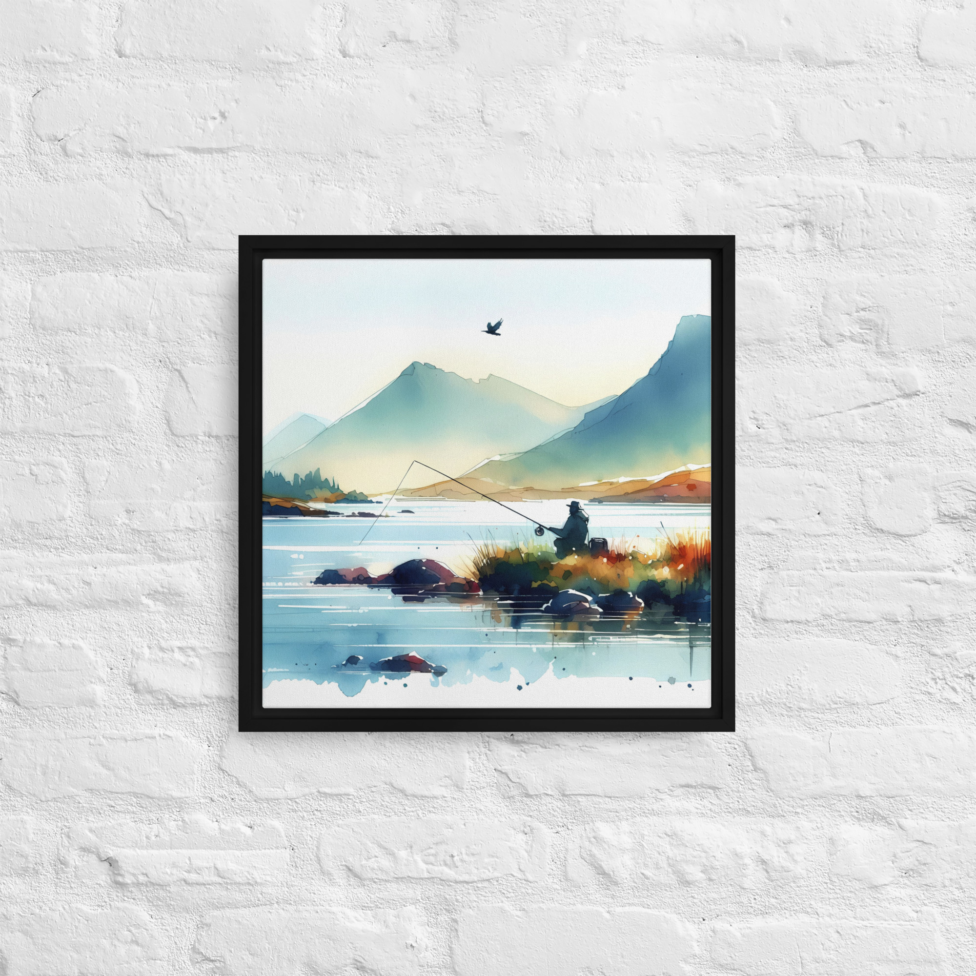 A Fine Day At The Loch - Framed canvas print - Image 3