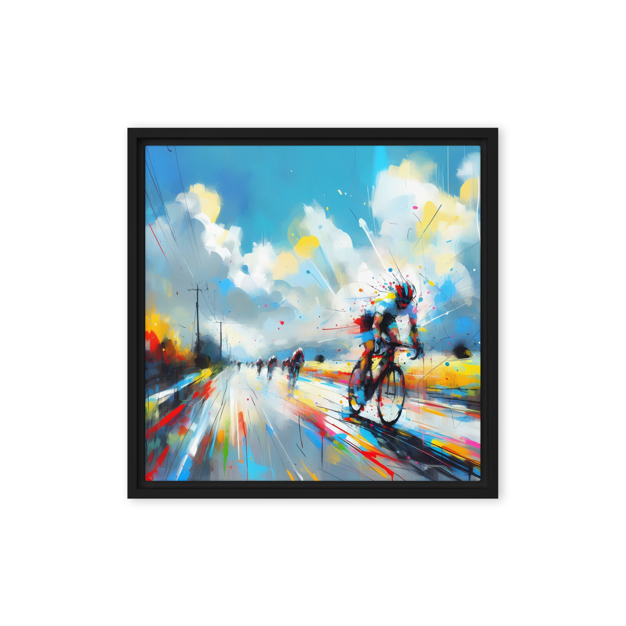 Downhill Speed - Framed canvas print - Image 5