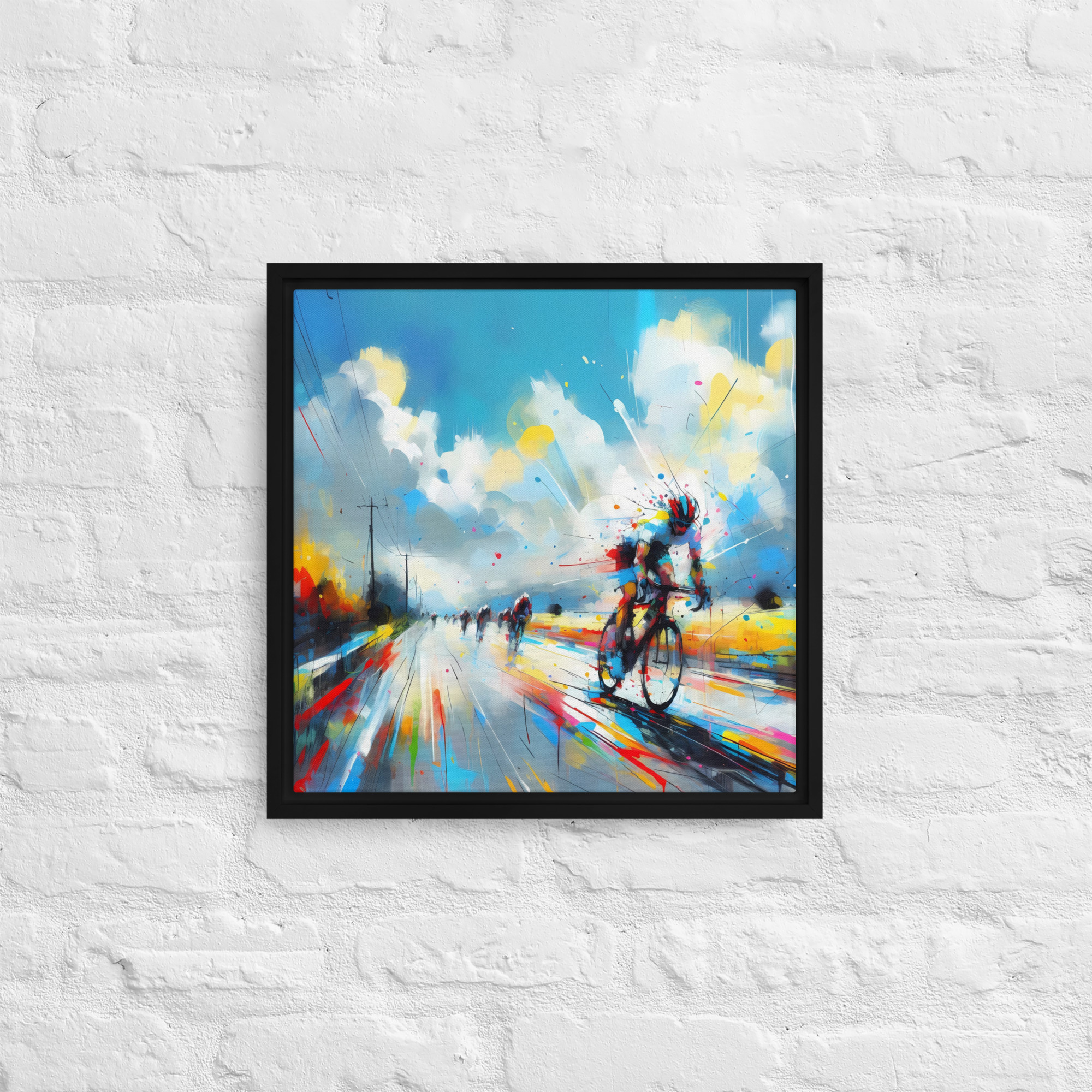 Downhill Speed - Framed canvas print - Image 3