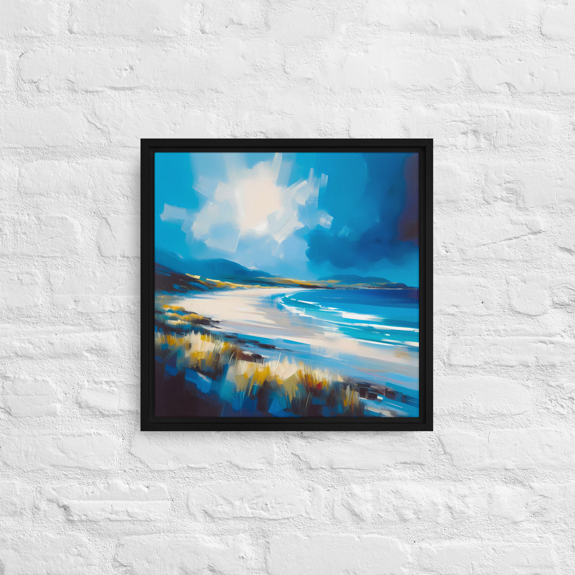 Ballymastocker Beach, Fanad, Donegal - framed canvas - Image 3
