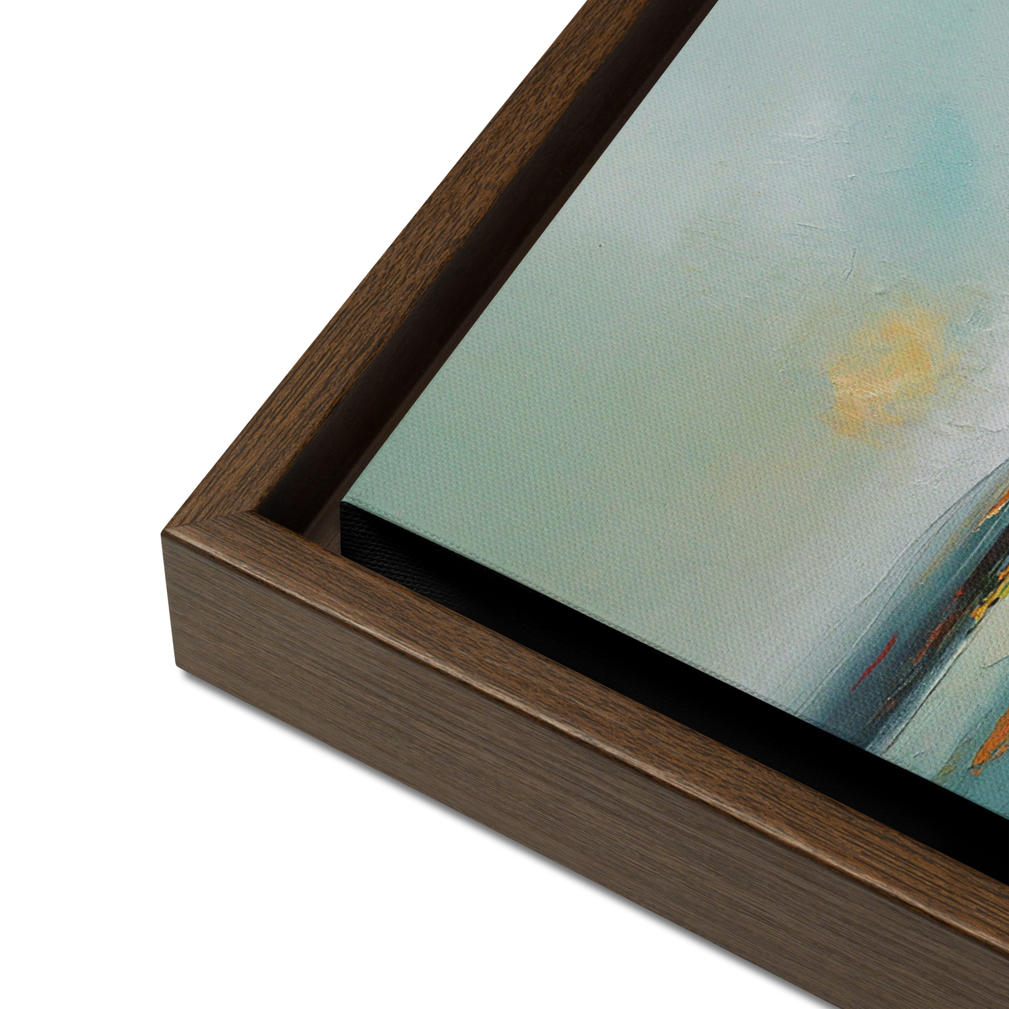 Sunrise and Mist - Framed canvas print - Image 9