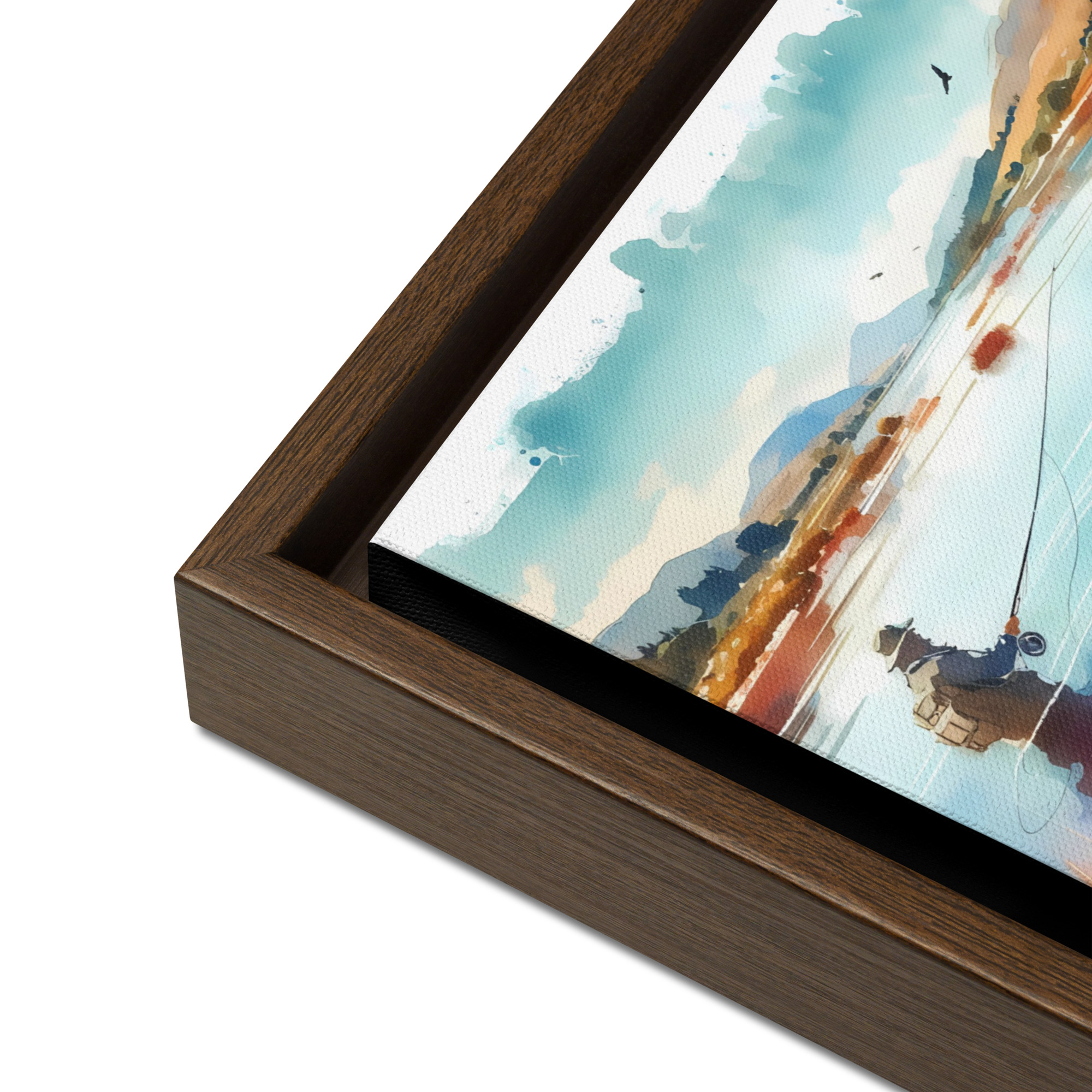 A Day At The Loch - Framed canvas print - Image 9