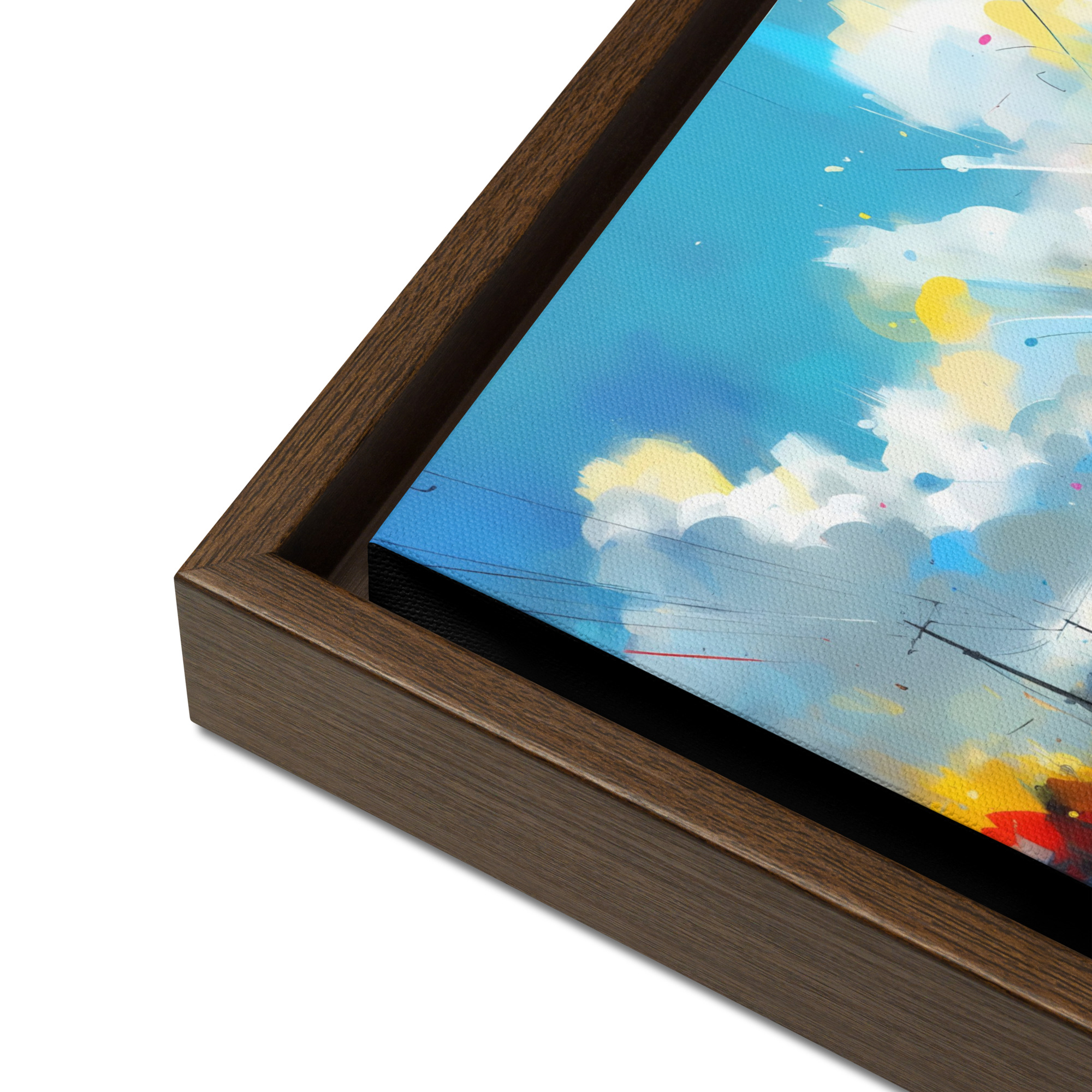 Downhill Speed - Framed canvas print - Image 9