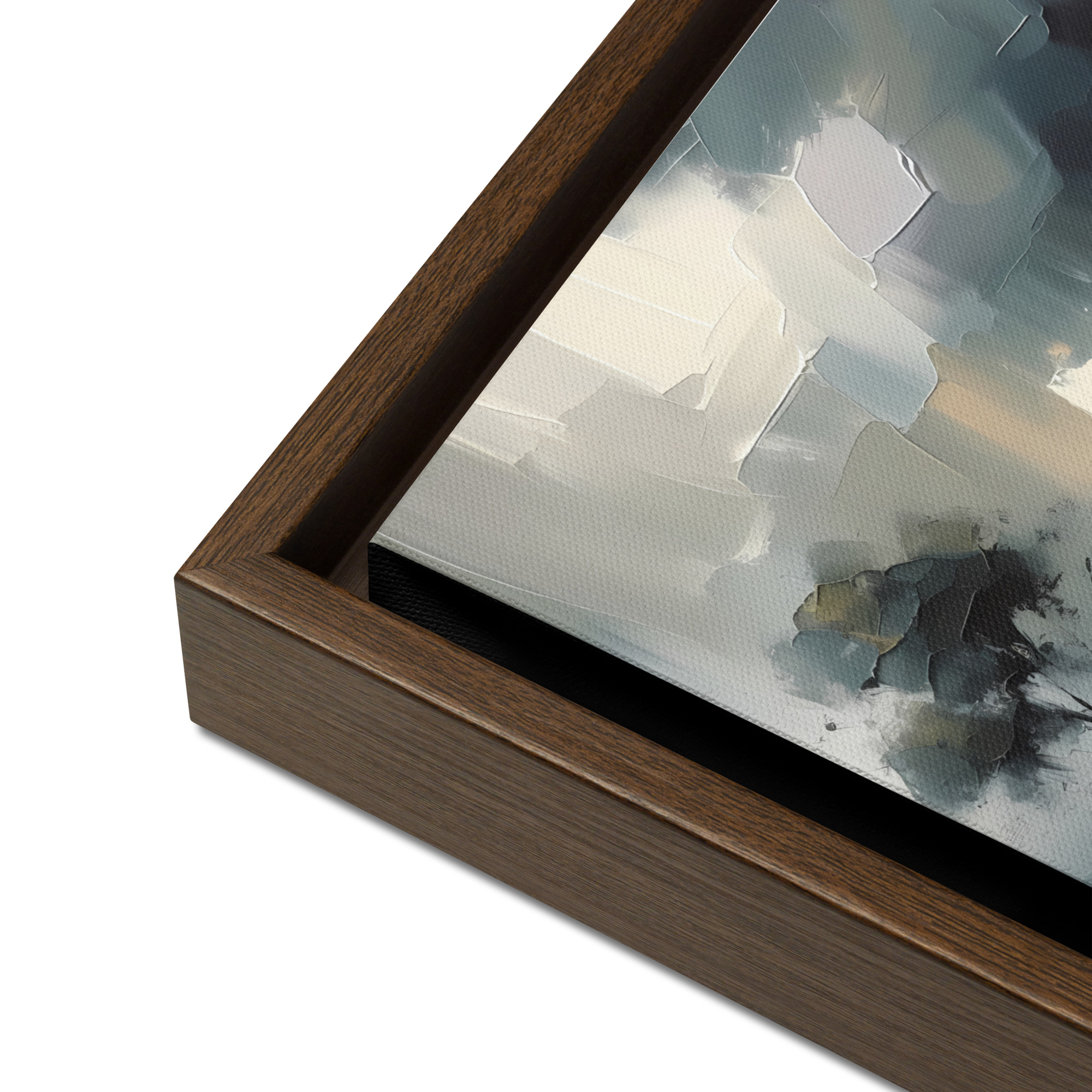 Cottage on the Lough - framed canvas print - Image 9