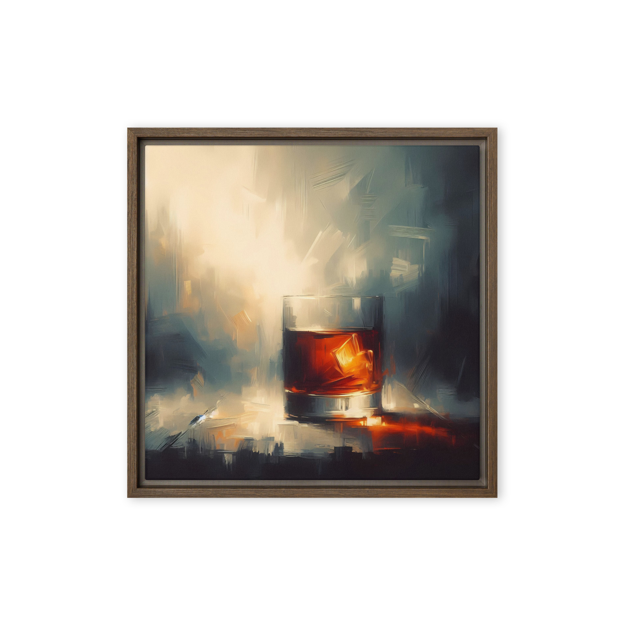A Glass of Whisky - Framed canvas print - Image 6