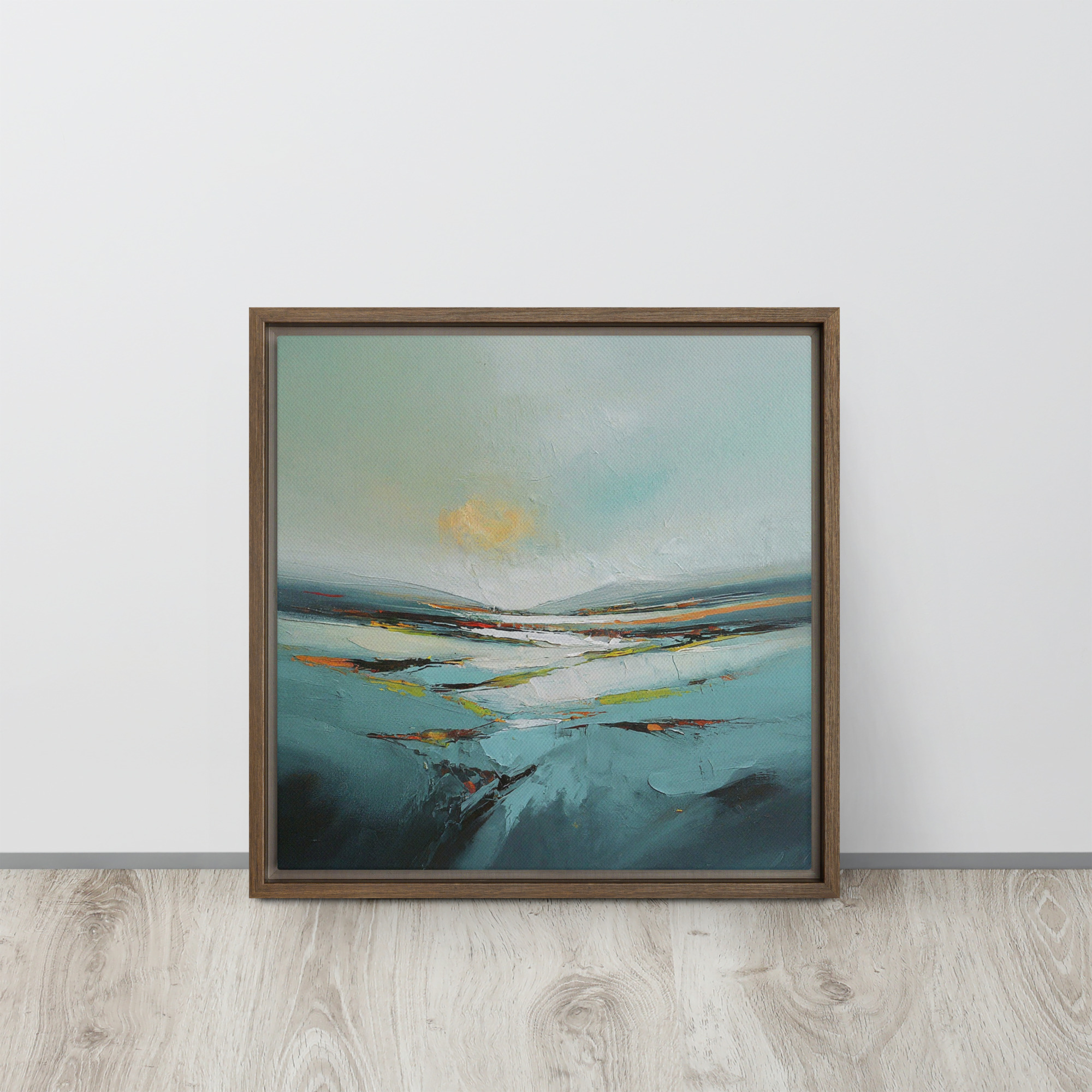 Sunrise and Mist - Framed canvas print - Image 4