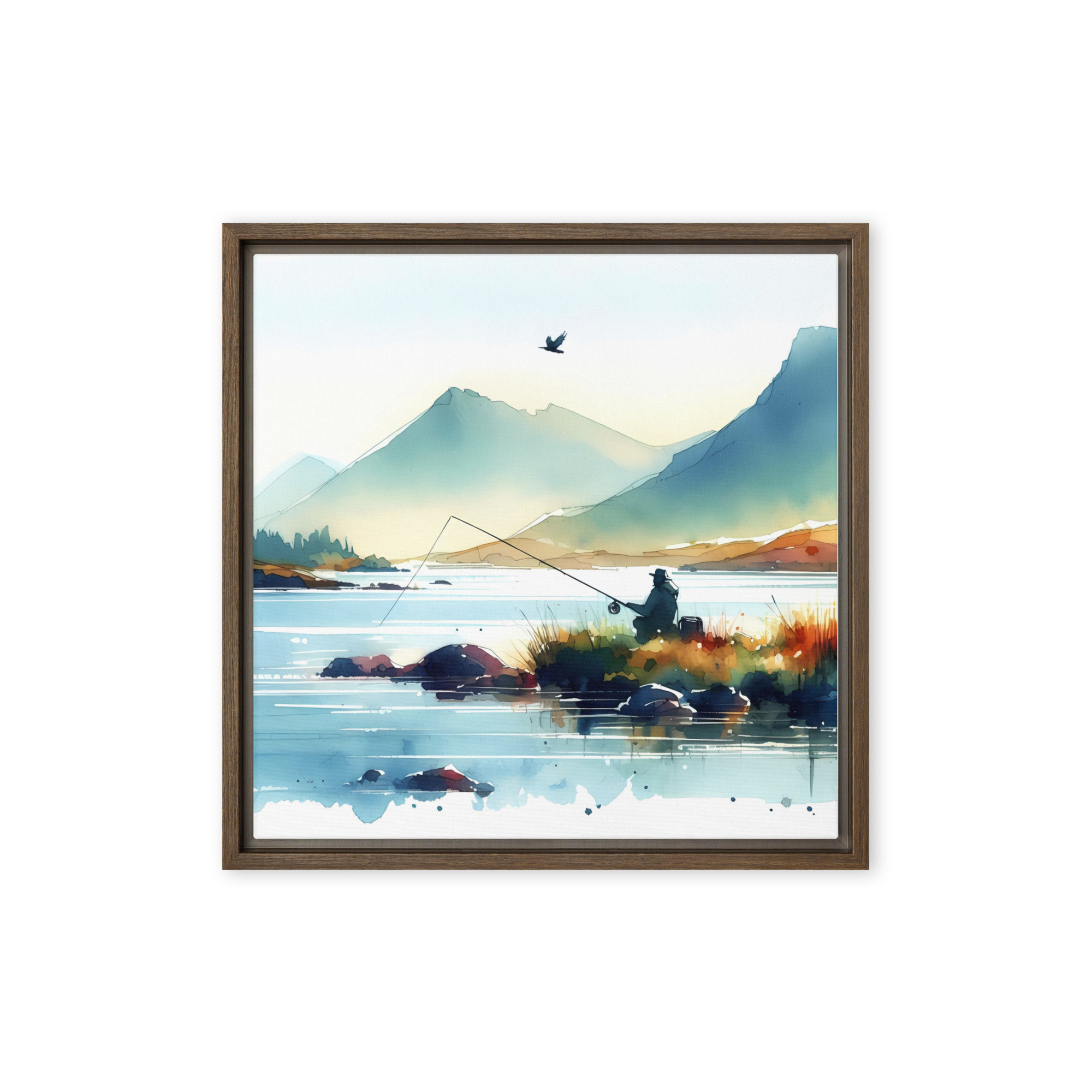 A Fine Day At The Loch - Framed canvas print - Image 6
