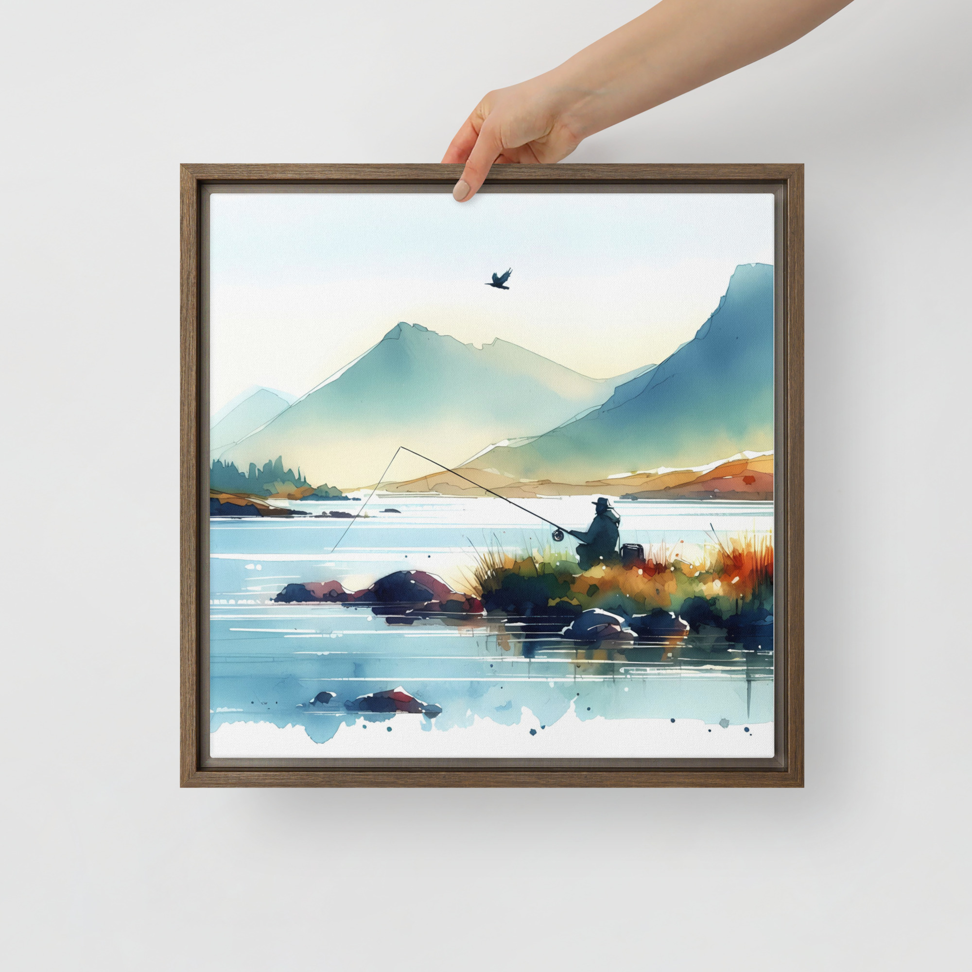 A Fine Day At The Loch - Framed canvas print - Image 2