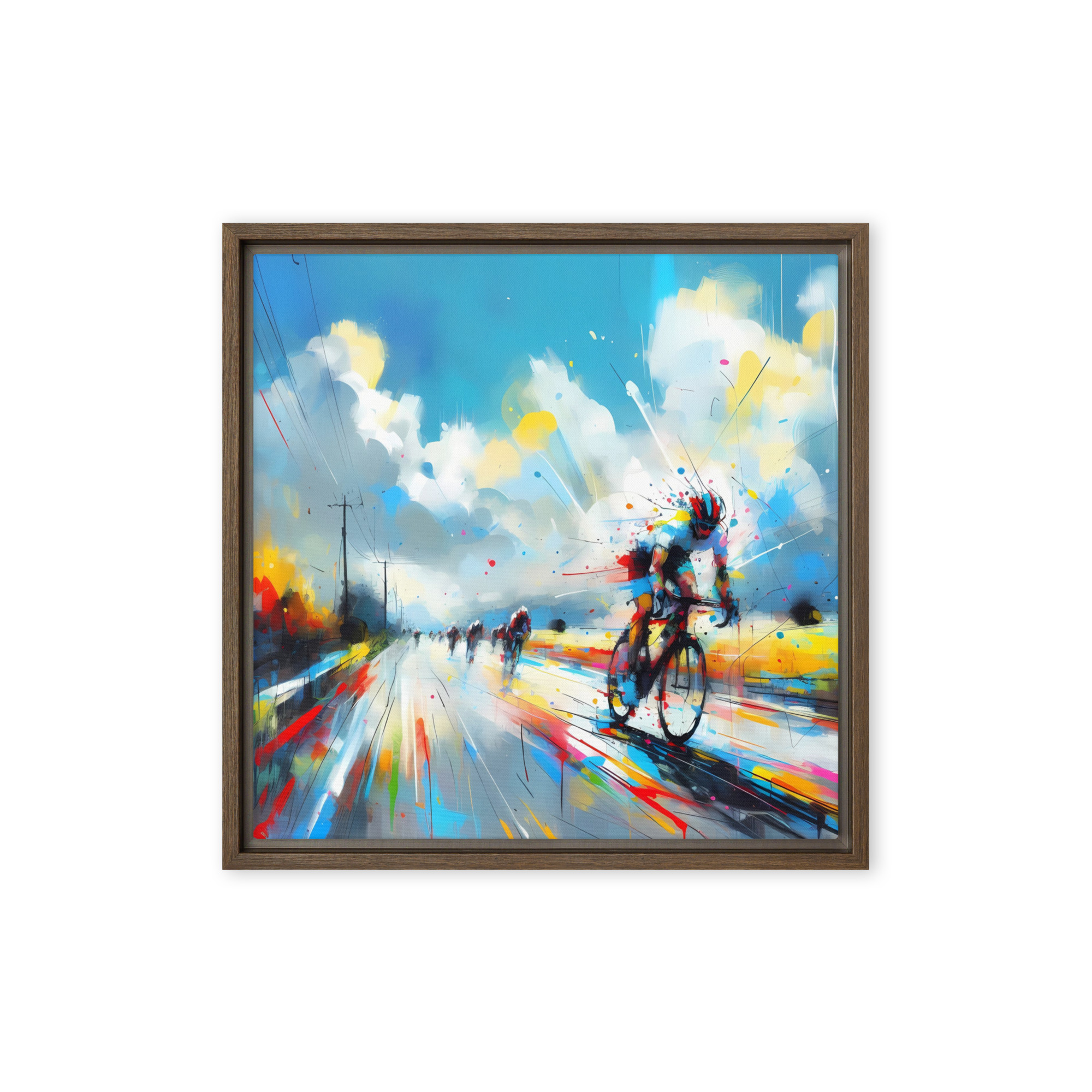 Downhill Speed - Framed canvas print - Image 6
