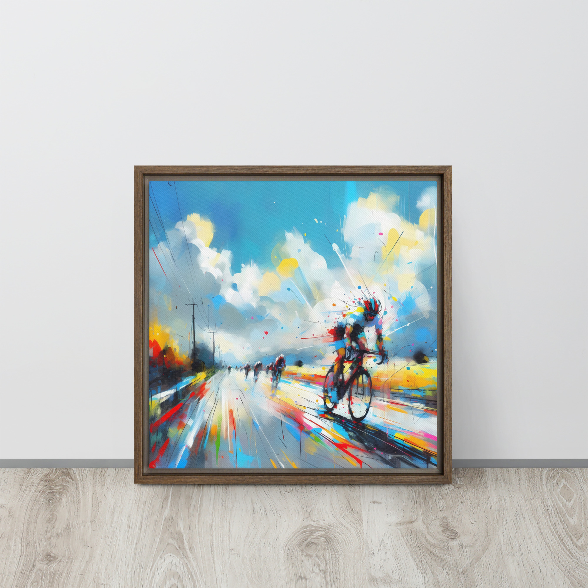 Downhill Speed - Framed canvas print - Image 4