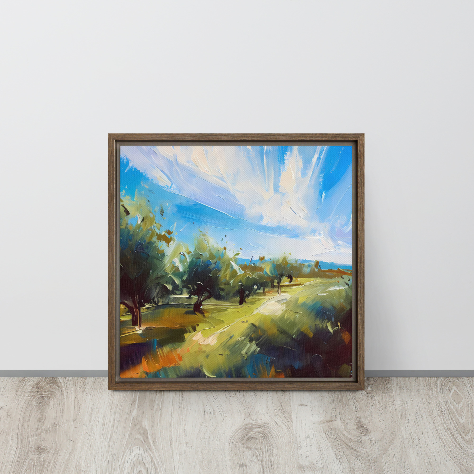 Armagh Orchard, Spring - Framed canvas print - Image 4