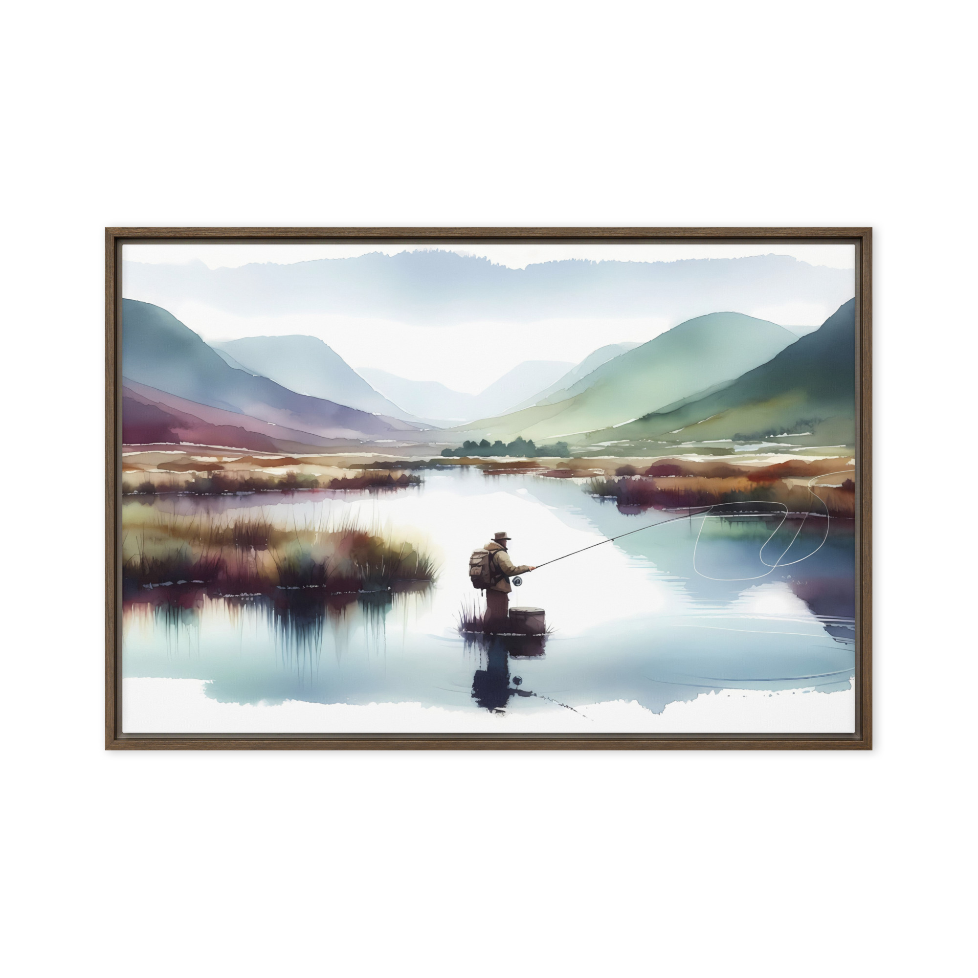 Fly Fishing - Framed canvas print - Image 6