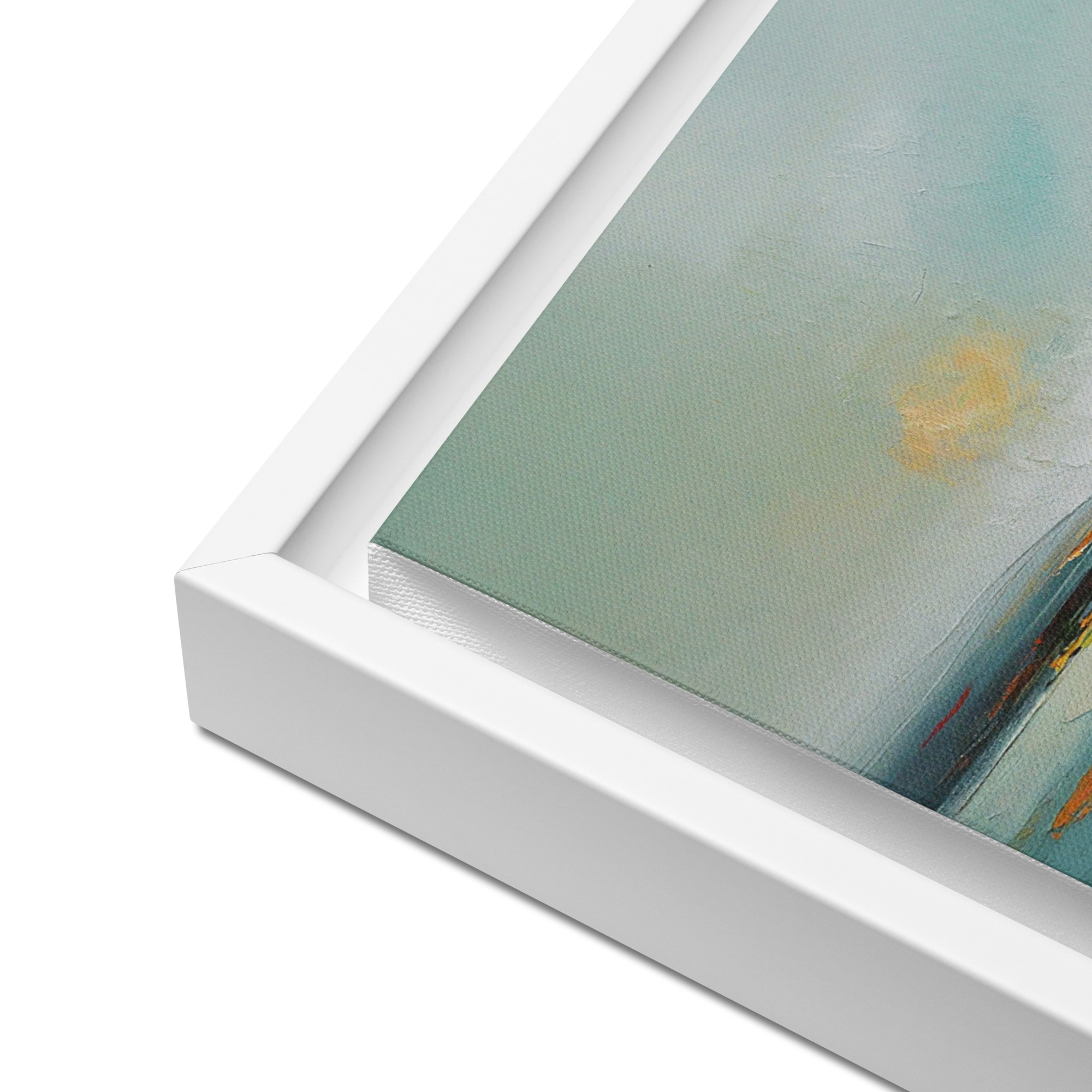 Sunrise and Mist - Framed canvas print - Image 10