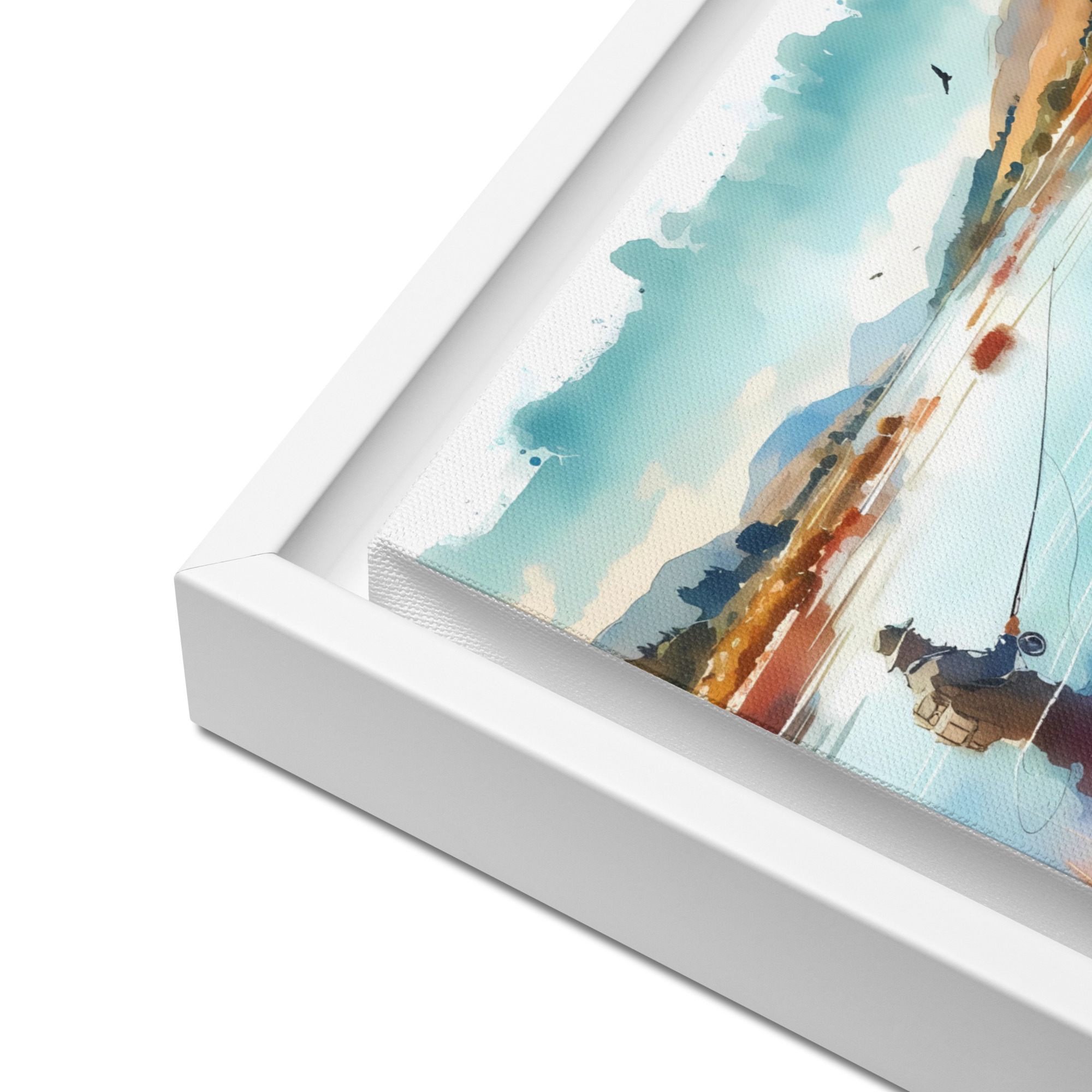 A Day At The Loch - Framed canvas print - Image 10