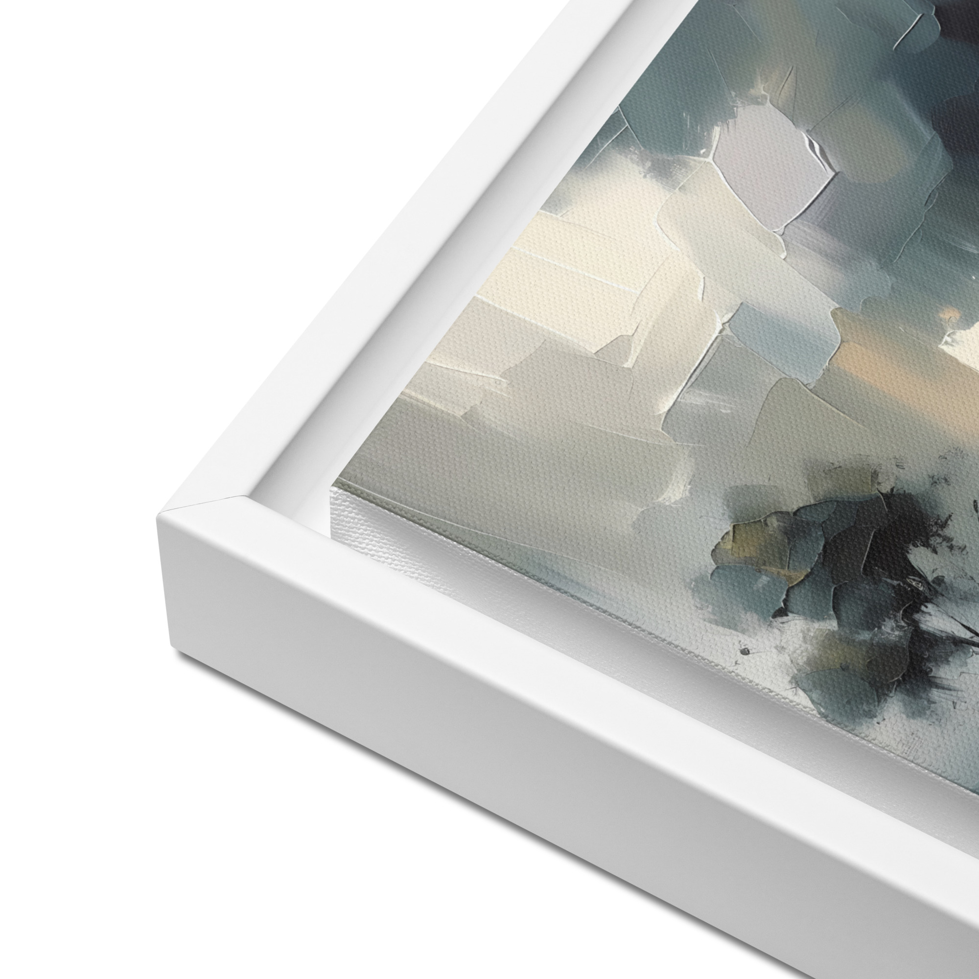 Cottage on the Lough - framed canvas print - Image 10